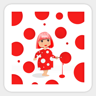 Yayoi Kusama Polka Dots Sticker